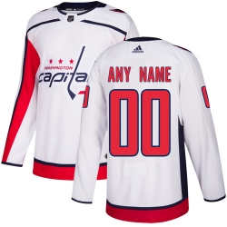 Men Women Youth Toddler Youth White Jersey - Customized Adidas Washington Capitals Away