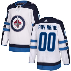 Men Women Youth Toddler White Jersey - Customized Adidas Winnipeg Jets Away