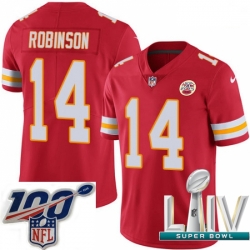 2020 Super Bowl LIV Men Nike Kansas City Chiefs #14 Demarcus Robinson Red Team Color Vapor Untouchable Limited Player NFL Jersey