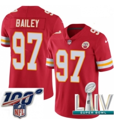 2020 Super Bowl LIV Men Nike Kansas City Chiefs #97 Allen Bailey Red Team Color Vapor Untouchable Limited Player NFL Jersey