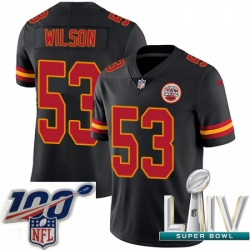 2020 Super Bowl LIV Youth Nike Kansas City Chiefs #53 Ramik Wilson Limited Black Rush Vapor Untouchable NFL Jersey