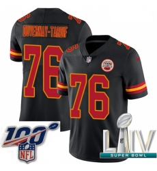 2020 Super Bowl LIV Youth Nike Kansas City Chiefs #76 Laurent Duvernay-Tardif Limited Black Rush Vapor Untouchable NFL Jersey