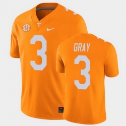 Men Tennessee Volunteers Eric Gray College Football Orange Alumni Player Game Jersey