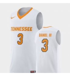 Men Tennessee Volunteers James Daniel Iii White Replica College Basketball Jersey