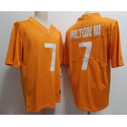 Men Tennessee Volunteers  Joe Milton III #7 F U S E Orange College Football Jersey