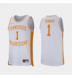 Men Tennessee Volunteers Lamonte Turner White Retro Performance College Basketball Jersey