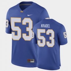 Men Pitt Panthers Jake Kradel Game Royal Football Jersey