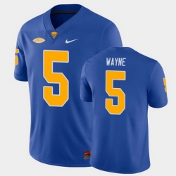 Men Pitt Panthers Jared Wayne College Football Royal Game Jersey