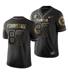 Alabama Crimson Tide Miller Forristall Black Golden Edition Men'S Jersey