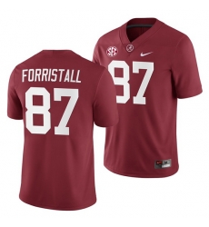 Alabama Crimson Tide Miller Forristall Crimson 2019 Home Game Jersey NCAA Football