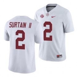 Alabama Crimson Tide Patrick Surtain II Game White College Football Jersey