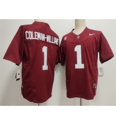 Men Alabama Crimson Tide  1 Ryan Alexander Coleman Williams Jr Red 2026 F U S E Stitched Football Jersey