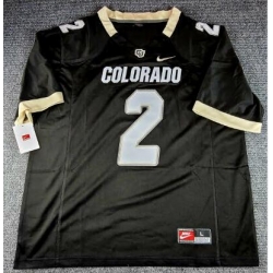 Men Colorado Buffaloes Shedeur Sanders #2 Black Vapor Limited Black Stitched Jersey