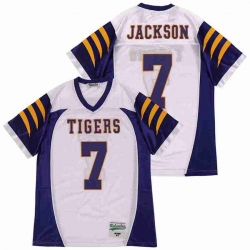 Men LAMAR JACKSON 7 HIGH SCHOOL FOOTBALL JERSEY white