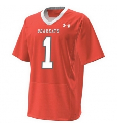 Men Sam Houston State Bearkats  1 Orange Stitched Football Jerseys