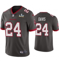 Men Carlton Davis Buccaneers Pewter Super Bowl Lv Vapor Limited Jersey