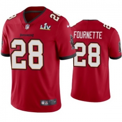 Men Leonard Fournette Buccaneers Red Super Bowl Lv Vapor Limited Jersey