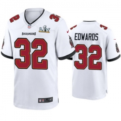 Men Mike Edwards Buccaneers White Super Bowl Lv Game Jersey