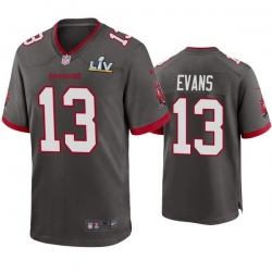 Men Mike Evans Buccaneers Pewter Super Bowl Lv Game Jersey