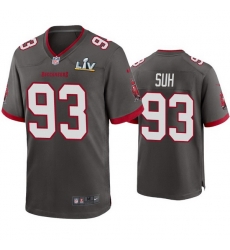 Men Ndamukong Suh Buccaneers Pewter Super Bowl Lv Game Jersey