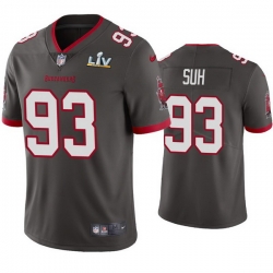 Men Ndamukong Suh Buccaneers Pewter Super Bowl Lv Vapor Limited Jersey