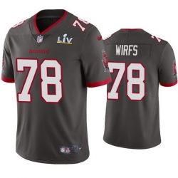 Men Tristan Wirfs Buccaneers Pewter Super Bowl Lv Vapor Limited Jersey