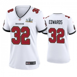 Women Mike Edwards Buccaneers White Super Bowl Lv Game Jersey