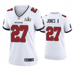 Women Ronald Jones Ii Buccaneers White Super Bowl Lv Game Jersey