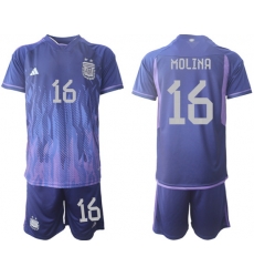 Men FIFA 2022 Argentina Soccer Jersey 009