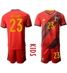 Kids Belgium Short Soccer Jerseys 031