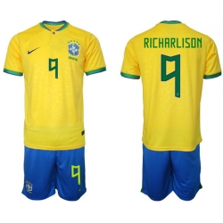 Men FIFA 2022 Brazil Soccer Jersey 026