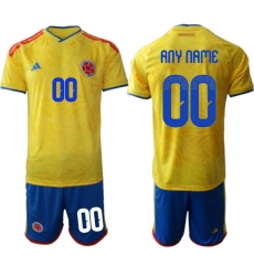 Colombia 2026 FIFA World Cup Soccer Jersey Yellow CUSTOM