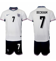 Men England 10 Jude Bellingham 2024 25 White Home Soccer Jersey Suit