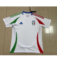 Italy Away White Columbia Yellow 2024 Soccer Jersey