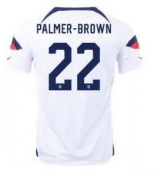 Men US 2022 FIFA Soccer Jersey White 006