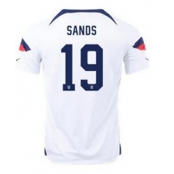 Men US 2022 FIFA Soccer Jersey White 009