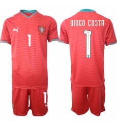 Portugal 2026 FIFA World Cup Soccer Jersey Red #1 DIOGO COSTA
