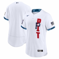 Men's Pittsburgh Pirates Blank Nike White 2021 MLB All-Star Game Authentic Jersey