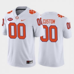 Clemson Tigers Custom White Away Men'S Jersey