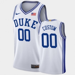 Duke Blue Devils Custom White Authentic Men'S Jersey