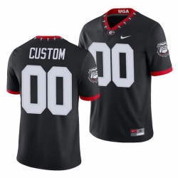 Georgia Bulldogs Custom Black College Football Men'S Jersey