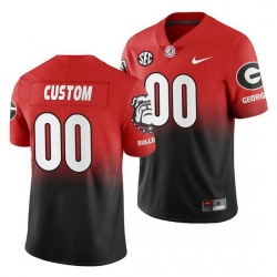 Georgia Bulldogs Custom Gradient Color Crash Men'S Jersey