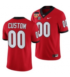 Georgia Bulldogs Custom Red 2021 Orange Bowl College Football Playoff Jersey