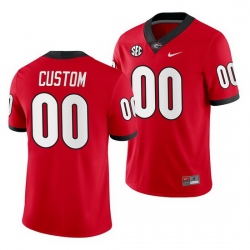 Georgia Bulldogs Custom Red Home Men'S Jersey