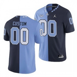 North Carolina Tar Heels Custom College Football Navy Blue Split Edition Game Jersey