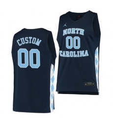 North Carolina Tar Heels Custom Navy Alternate Men Jersey