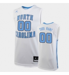 North Carolina Tar Heels Custom White Replica College Basketball Jersey