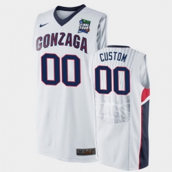 Gonzaga Bulldogs Custom White 2019 Final Four Men'S Jersey