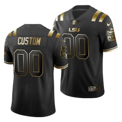 LSU Tiger Custom Black College Football Men'S Jersey