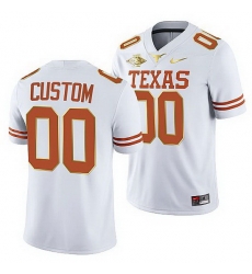 Texas Longhorns Custom White 2021 Red River Showdown Men Jersey